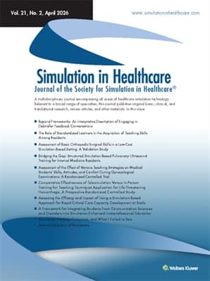 Simulation in Healthcare Online