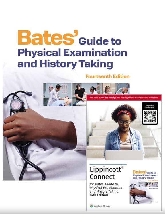 Bates' Guide To Physical Examination and History Taking, 14e  With Video Lippincott Connect Print Book and Digital Access Card Package