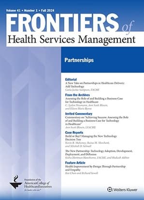 Frontiers of Health Services Management