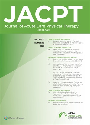 Journal of Acute Care Physical Therapy Online