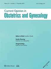 Current Opinion in Obstetrics and Gynecology Online