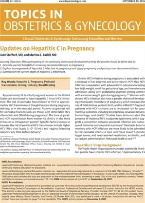 Topics in Obstetrics & Gynecology Online