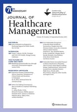 Journal of  Healthcare  Management