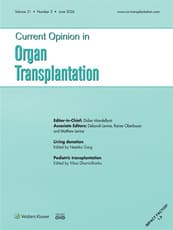 Current Opinion in Organ Transplantation Online