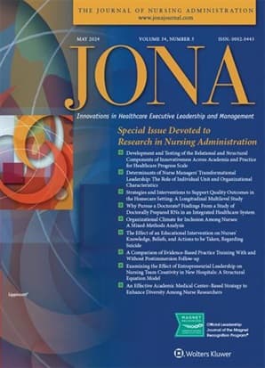 Journal of Nursing Administration (JONA)