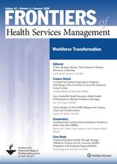 Frontiers of Health Services Management