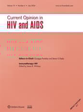 Current Opinion in HIV and AIDS online