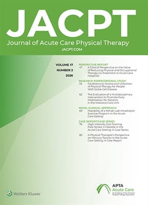 Journal of Acute Care Physical Therapy Online