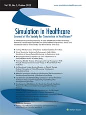 Simulation in Healthcare Online