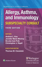 Washington Manual Allergy Subspecialty Consult