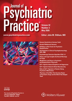 Journal of Psychiatric Practice Online Only