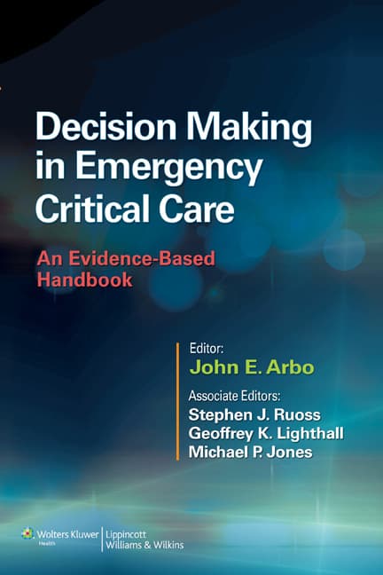 Decision Making in Emergency Critical Care