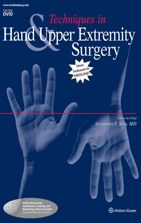 Techniques in Hand & Upper Extremity Surgery Online