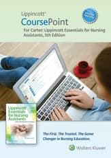 Lippincott CoursePoint Enhanced for Carter's Lippincott Essentials for Nursing Assistants