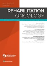 Rehabilitation Oncology Online
