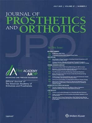 Journal of Prosthetics and Orthotics Online