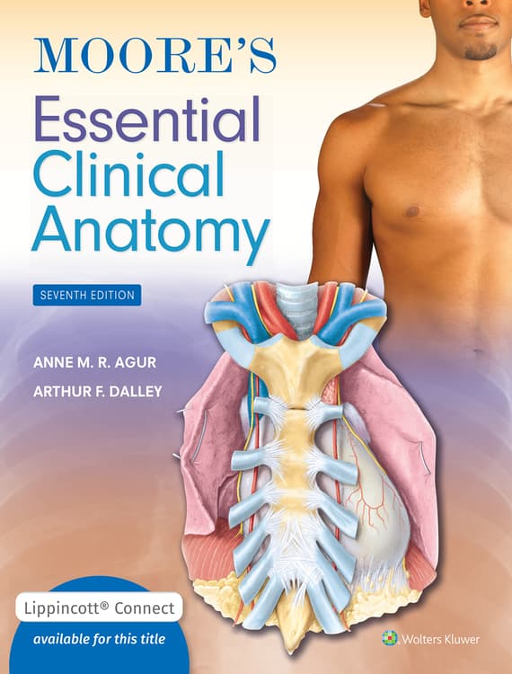 Moore's Essential Clinical Anatomy 7e Lippincott Connect Print Book and Digital Access Card Package