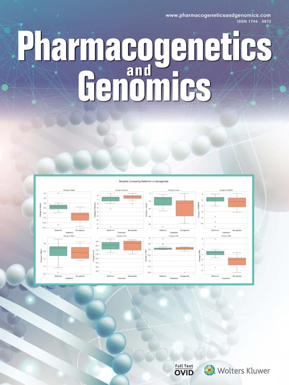 Pharmacogenetics and Genomics Online