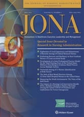 Journal of Nursing Administration (JONA)