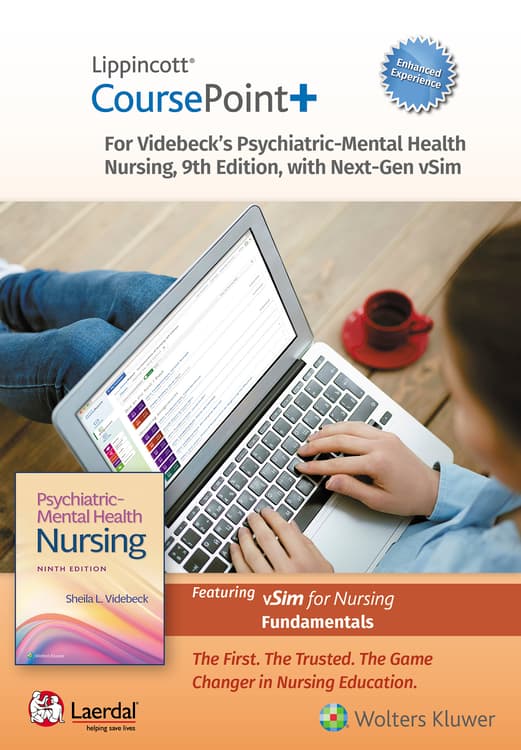 Lippincott CoursePoint+ Enhanced for Videbeck's Psychiatric-Mental Health Nursing