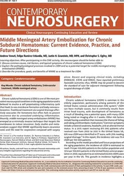 Contemporary Neurosurgery