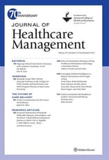 Journal of  Healthcare  Management
