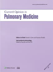 Current Opinion in Pulmonary Medicine Online