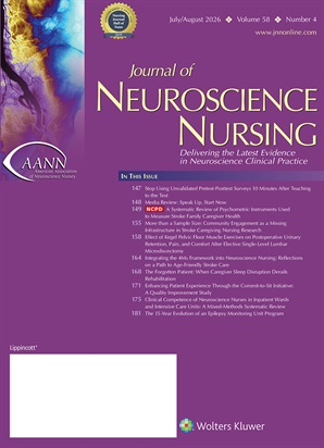 Journal of Neuroscience Nursing