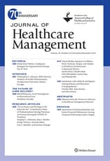 Journal of  Healthcare  Management