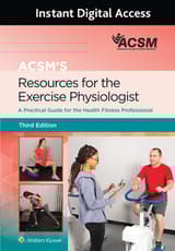 ACSM's Resources for the Exercise Physiologist 3e Lippincott Connect Instant Digital Access