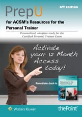 PrepU for ACSM's Resources for the Personal Trainer