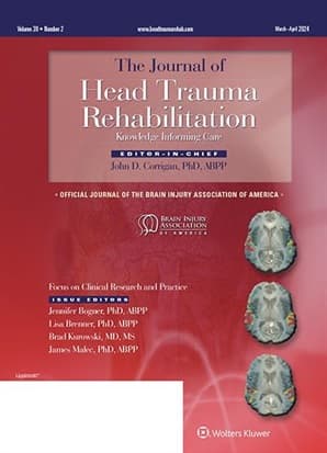 Journal of Head Trauma Rehabilitation Online