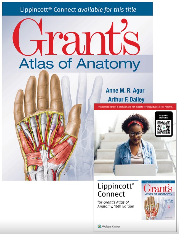 Grant's Atlas of Anatomy 16e Lippincott Connect Print Book and Instant Digital Access Package