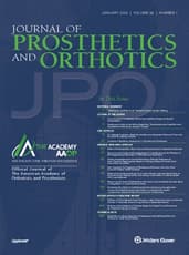 Journal of Prosthetics and Orthotics Online