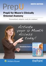 PrepU for Moore's Clinically Oriented Anatomy