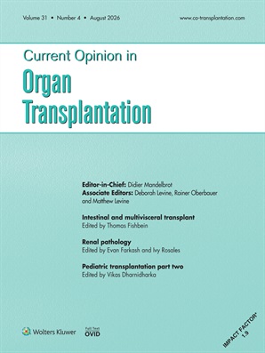 Current Opinion in Organ Transplantation