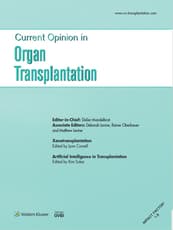 Current Opinion in Organ Transplantation