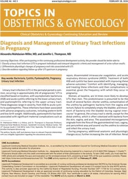 Topics in Obstetrics & Gynecology