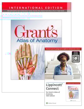Grant's Atlas of Anatomy 16e Lippincott Connect International Edition Print Book and Digital Access Card Package