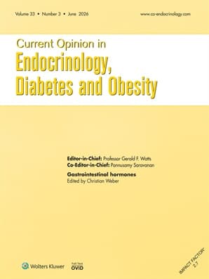 Current Opinion in Endocrinology, Diabetes and Obesity Online