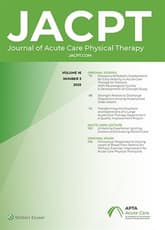 Journal of Acute Care Physical Therapy Online
