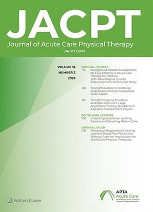 Journal of Acute Care Physical Therapy Online