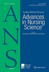 Advances in Nursing Science Online