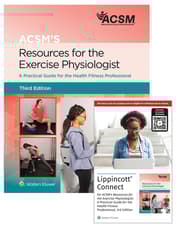 ACSM's Resources for the Exercise Physiologist 3e Lippincott Connect Print Book and Digital Access Card Package