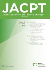 Journal of Acute Care Physical Therapy Online