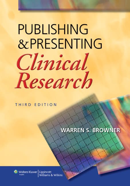 Publishing and Presenting Clinical Research