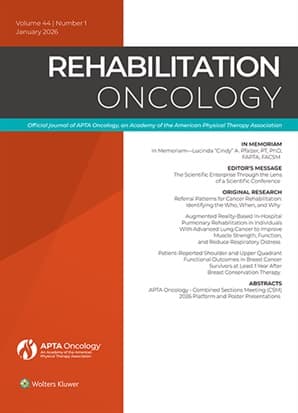 Rehabilitation Oncology Online