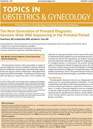 Topics in Obstetrics & Gynecology Online