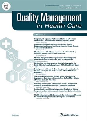 Quality Management in Health Care Online