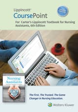 Lippincott CoursePoint Enhanced for Carter's Lippincott Textbook for Nursing Assistants